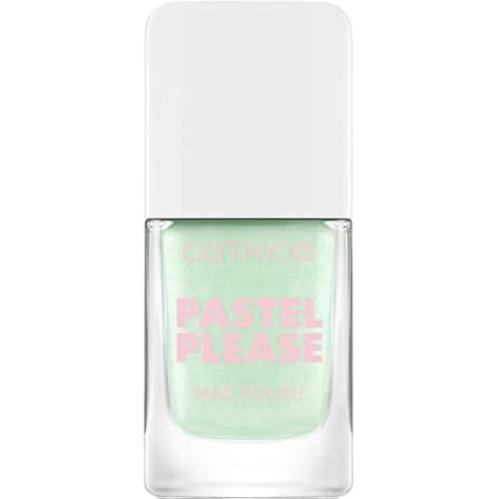 Catrice Pastel Please Vernis à ongles n° 040, vert, durable, hautement pigmenté, scintillant, couleur intense, sans acétone,