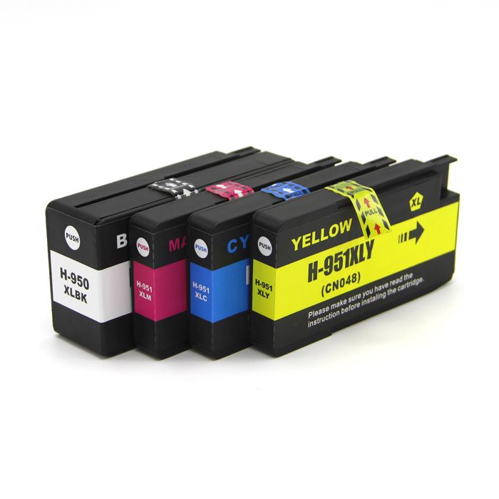 Pack Cartouches d'encre Compatible HP 950 XL 951 XL Black Cyan Magenta Yellow