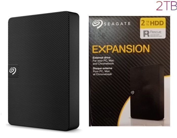 seagate Expansion Portable 2TB/TO disque dur externe 2,5 pouces USB 3.0 +App Rescue
