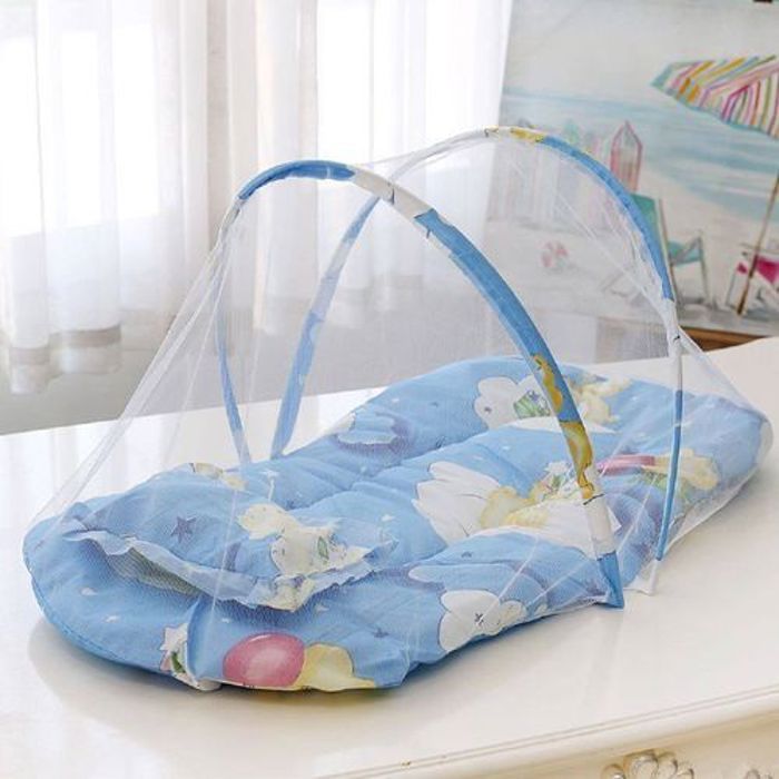 Lit de bébé en coton Portable - Berceau, lit avec moustiquaire/Protégez votre enfant des moustiques