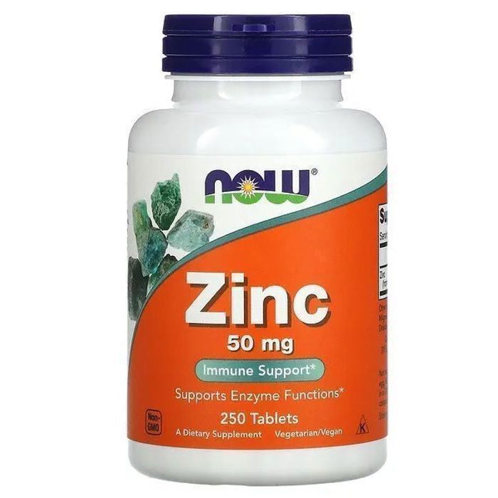 Now Foods - Zinc Immune Support 50 mg, 250 comprimés