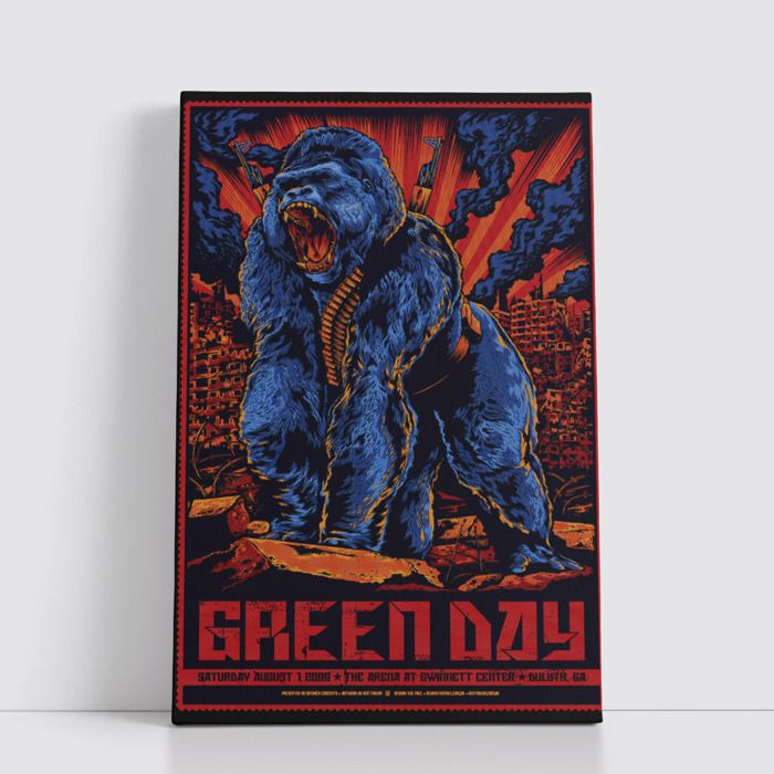 Tableau Rock sur Toile – Affiche Murale 25x40 cm Groupes de Rock Légendaires et Modernes 136