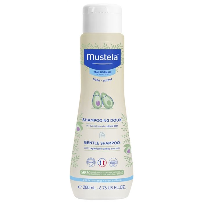 Mustela Shampoing Doux Bébé à l'Avocat Bio 200 ml