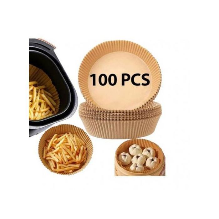 Papier de Cuisson Antiadhésif pour Air Fryer - 100 Pièces