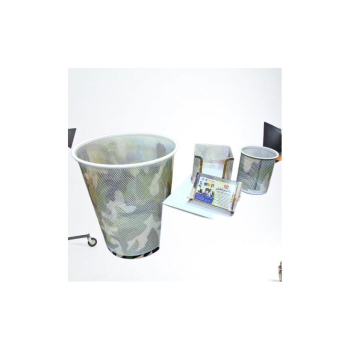 Crown Ensemble De Bureau Métal Perforée  4 Pcs (126585)