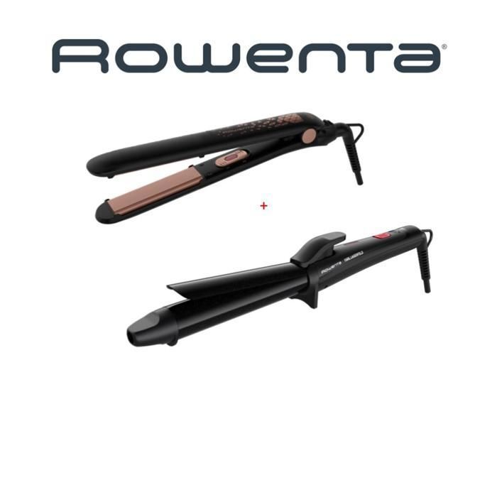 PACK ROWENTA LISSEUR SF1629F0 + FER A BOUCLER PRO 25mm KARL LAGERFELD
