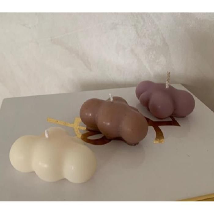 Lot de 3 belles bougies. parfait pour les buffets de naissance