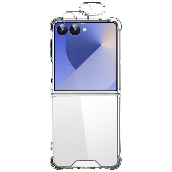 Stötsäker skal för Samsung Galaxy Z FLIP 7 och 2 kameraskyddsglas Phonillico®