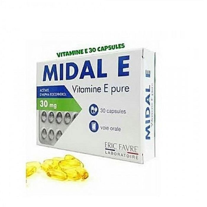 30 Caps Eric Favre - Vitamine E Pure 900mg - Midal E