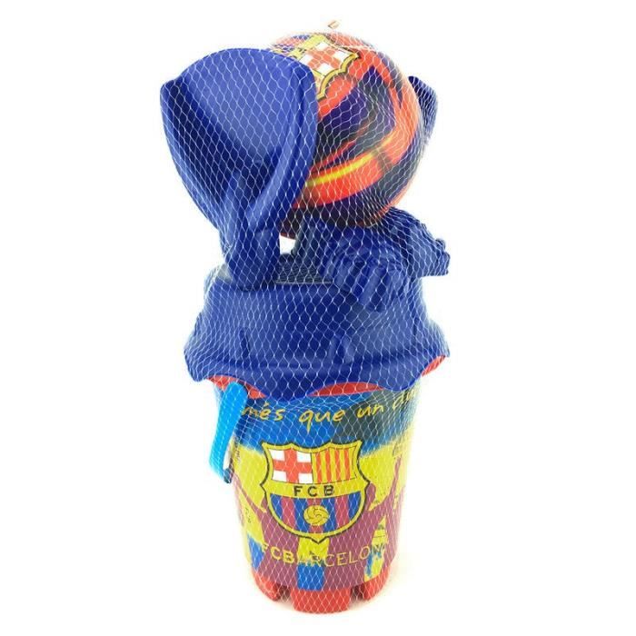 mondo - club de football barcelona set seau château de 18 cm avec arrosoir (mondo md-313012) (mondo 313012)-82100-82100