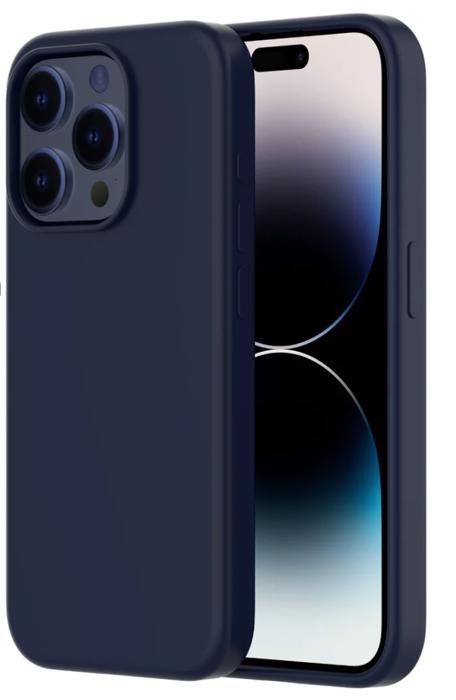 QDOS TOUCH PURE avec SNAP (Magsafe) iPhone 15 Pro Bleu marine