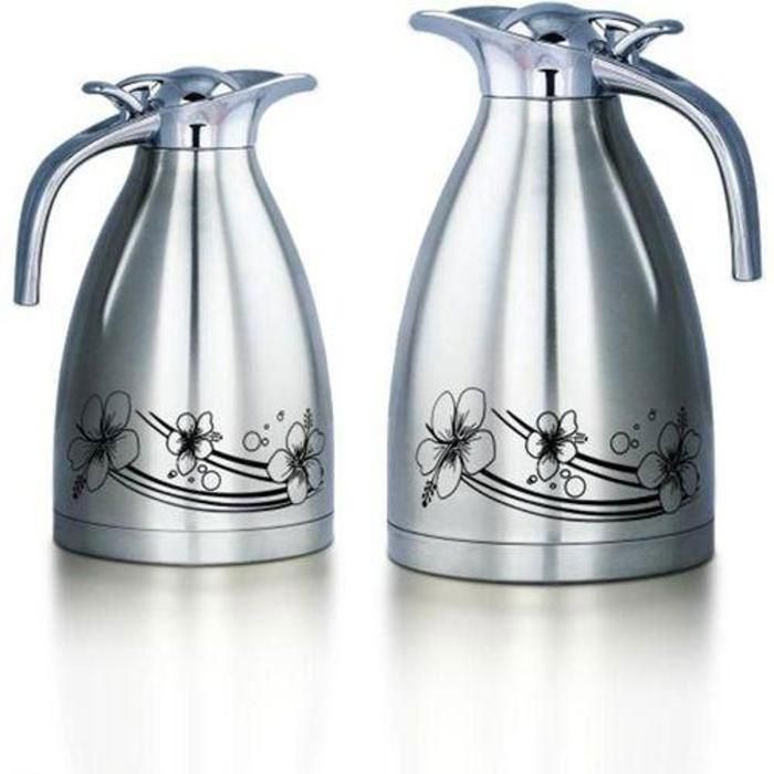 Duo de Thermos -  inox -  capacité 1,5L/1,2 L - maintient la température.