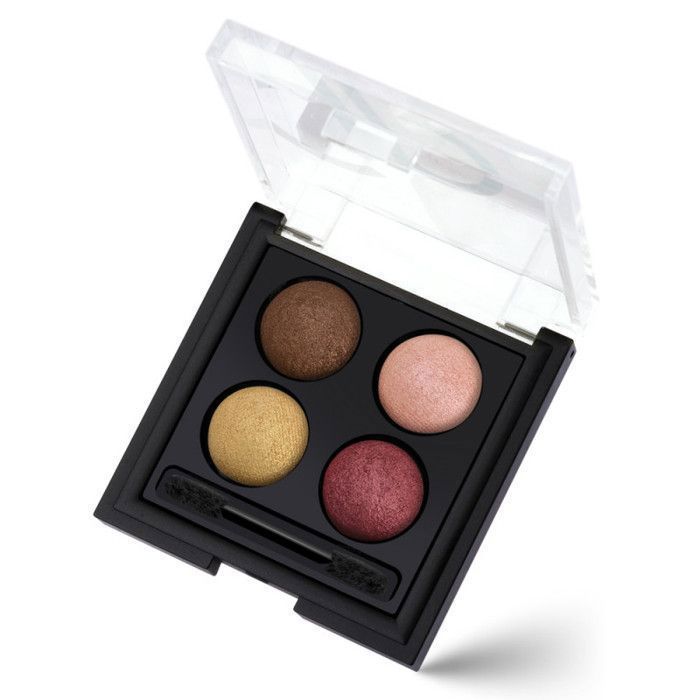 Palette de fards à paupières - GOLDEN ROSE - N° 07 - Multicolore - Effet longue durée - Humide et sec