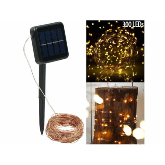 Lampes solaires cuivre jardin
