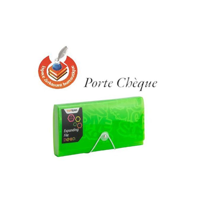 Neon Porte Chèque Trieur Vert