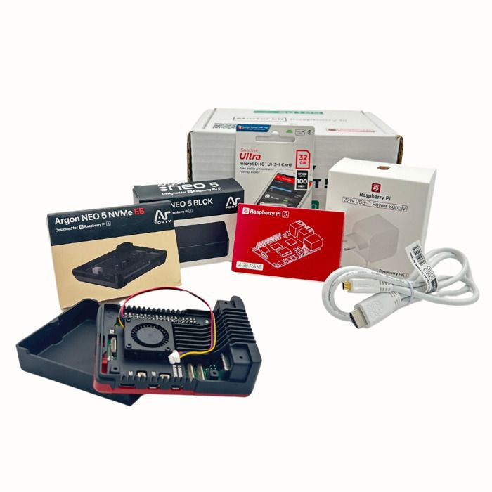 Kit Complet Raspberry Pi 5 4gb Argon NEO et NVME