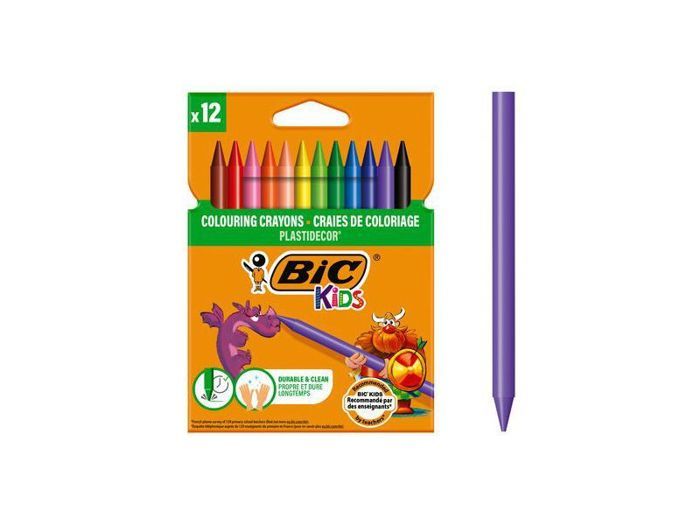 Bic-12 craies 12 cm Plastidecor