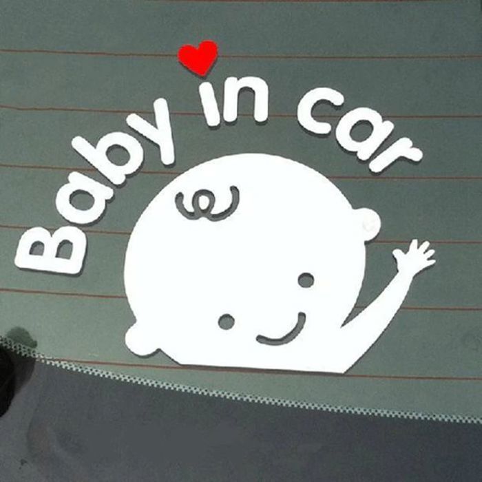 Autocollant Sticker bébé à bord BABY IN CAR
