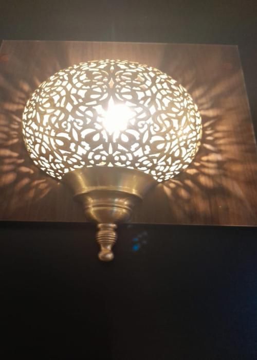Applique Murale - LUMINAIRES D'ART DECO - Demi Boule - Laiton Artisanal - Diamètre 22cm - Hauteur 30cm