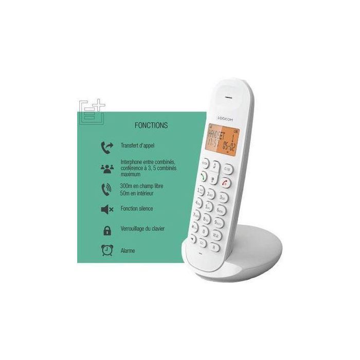 Téléphone fixe  (multicolore )