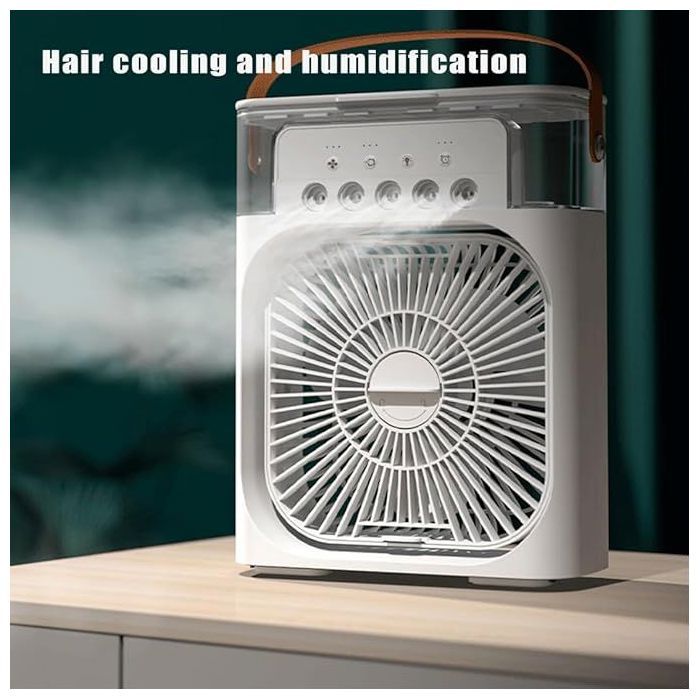 Climatiseur Portable, Refroidisseur d'Air avec Brumisateur, Ventilateur portable, Couleur aléatoir