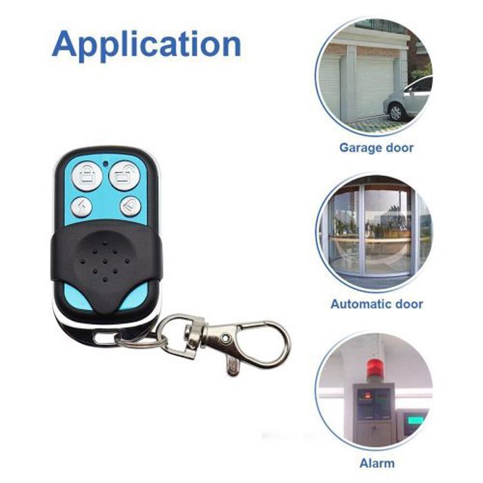 Télécommande cloner à distance, Key Duplicateur sans fil 4 Bouton 433MHz Contrôlable