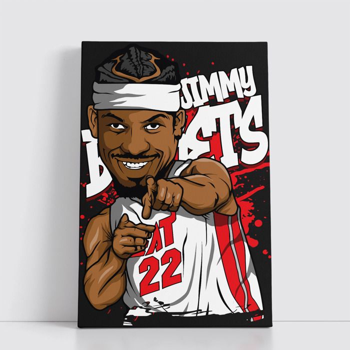 Tableau NBA sur Toile – Affiche Murale 25x40 cm avec Équipes et Joueurs Légendaires du Basket 132