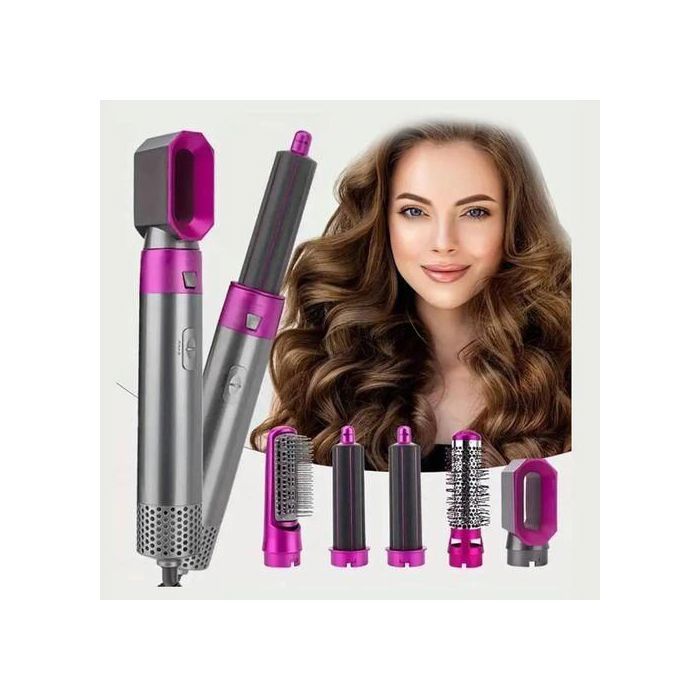 Brosses soufflantes Brosse à cheveux 5 en 1, sèche-cheveux lisseur avec peigne, style à Air chaud