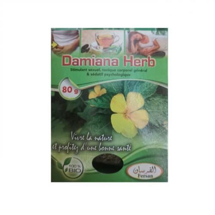 Damiana 80 gr - Pour Homme et Femme Endurance , Libido, Energie