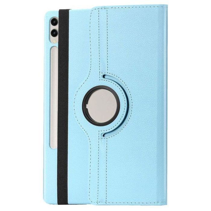 Coque pour Samsung Galaxy Tab S9 Plus - GENERIC - Rotatif 360° - Bleu - Protection haute qualité - Accès facile
