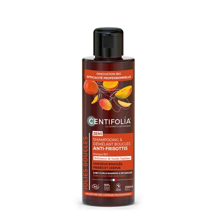 Shampoing & Démêlant - Centifolia - Boucles Anti-frisottis - 200ml - BIO - Sans parabène