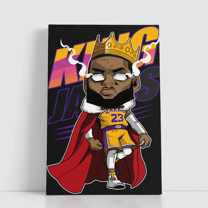 Tableau NBA sur Toile – Affiche Murale 25x40 cm avec Équipes et Joueurs Légendaires du Basket 304
