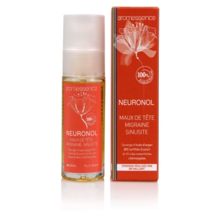 Aromessence Neuronol - huiles essentielles pures et naturelles pour soulager les maux de tête et les sinusites.
