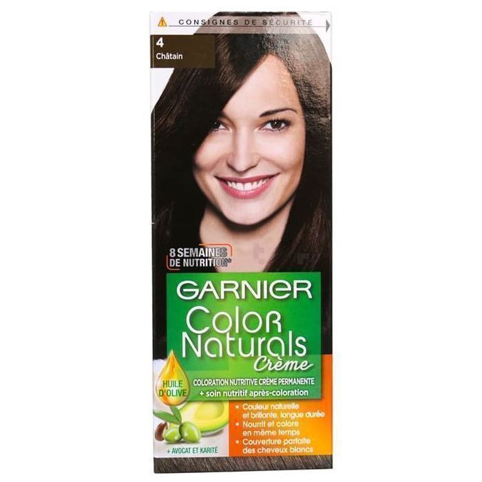 Color Naturals - Crème colorante permanente CHATAIN 4