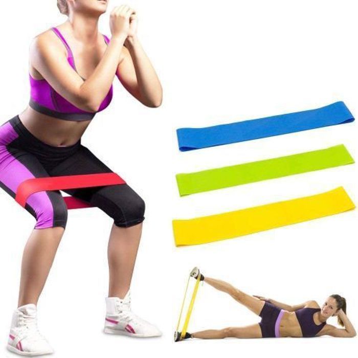3 Elastiques fitness MULTI FONCTION