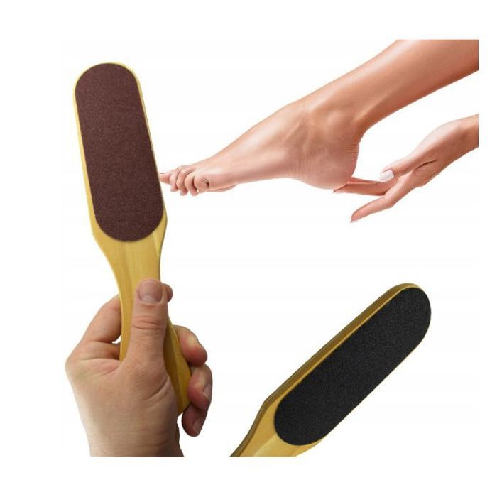Planche bois double face pied pour peau morte callosités broyeur outils pédicure