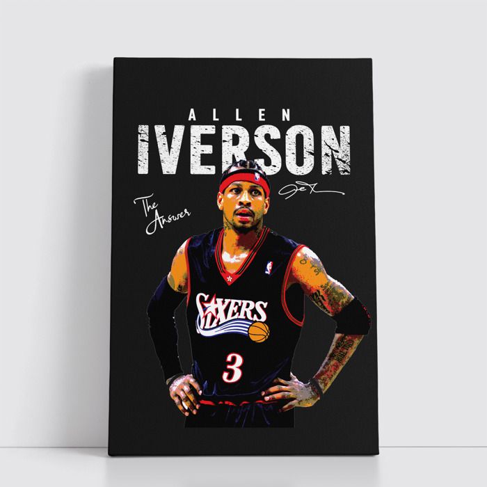 Tableau NBA sur Toile – Affiche Murale 25x40 cm avec Équipes et Joueurs Légendaires du Basket 144