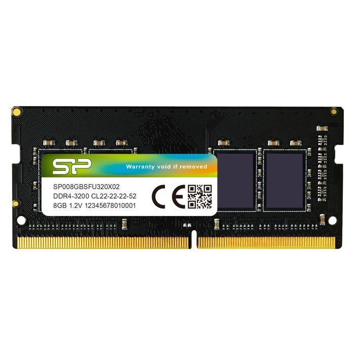 Mémoire RAM DDR4 - Silicon Power - 8Go 3200MT/s - SODIMM CL22 - SP008GBSFU320X02