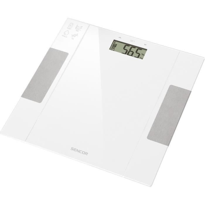 Pèse personne - SENCOR - SBS 5051WH - Électronique - Écran LCD - 150 kg max