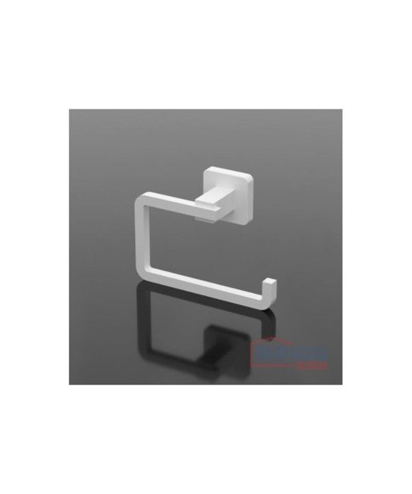 Porte-papier hygiénique en aluminium blanc mat