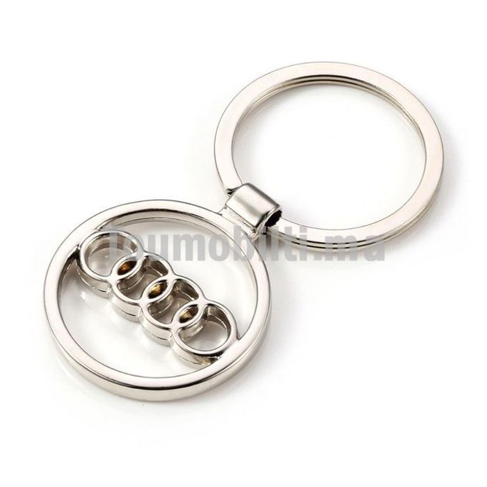 Porte-clés de voiture porte-clés avec logo AUDI