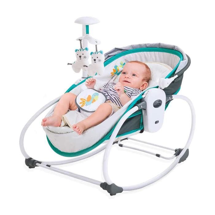 Balancelle 5 en 1 relax avec vibrations musicales – Vert