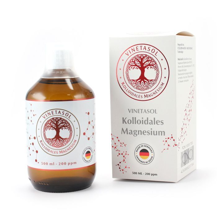 Magnésium Colloïdal 200ppm 500ml - technologie COLLOIDMASTER VINETATRONIC - Made in GERMANY