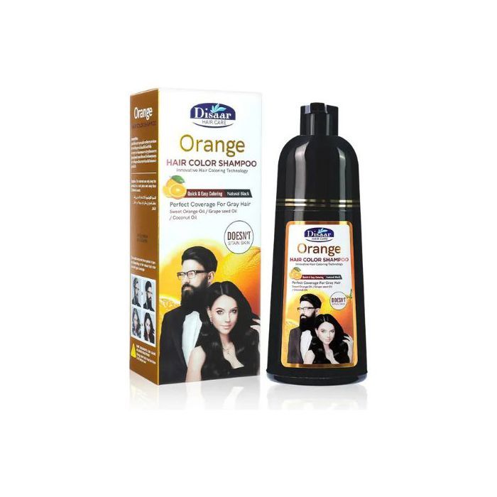 Shampoing Colorant - DISAAR - Brun Naturel - 400ml - Sans Ammoniaque - Pour Tous Types de Cheveux