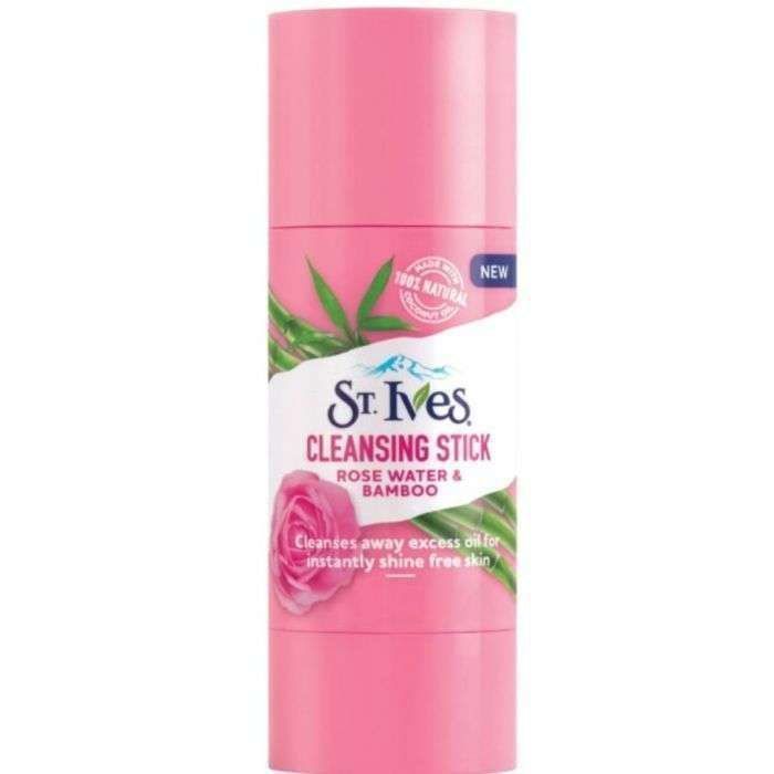 STICK NETTOYANT VISAGE ROSE & BAMBOO ST IVES 50M