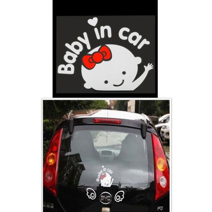 Autocollant Sticker bébé à bord BABY IN CAR