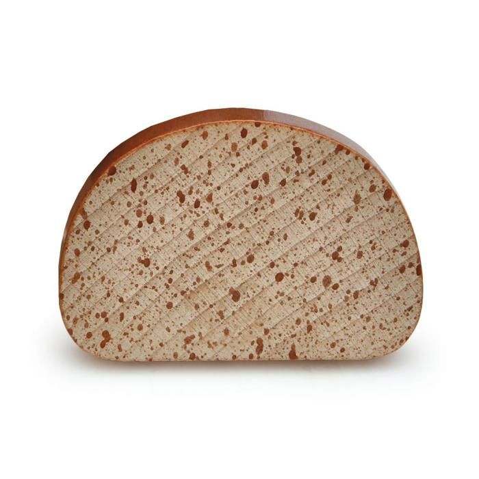 Dinette - ERZI - Skive brød - Træ - Beige - 5,2 x 7,6 x 0,9 cm