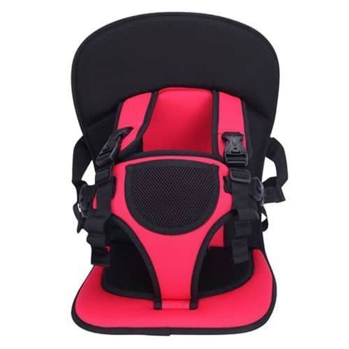 Safety Multi-Function Adjustable Baby Car Cushion Seat with Safety Belt for Babies (Multicolour)