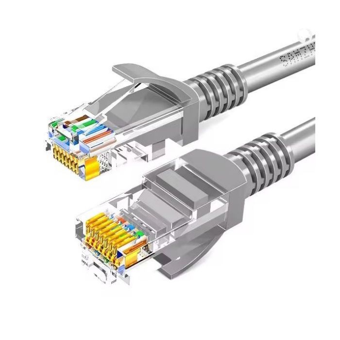 Câble RJ45 Cat6 3m – Haut Débit 1Gbps – 100% Cuivre – Gris