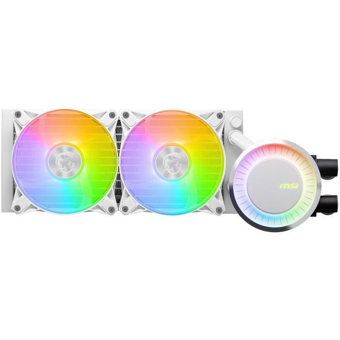 Refroidissement PC - MSI - 306-7ZW5E21-C24/306-7ZW5E24-C2 - MAG CORELIQUID E240 WHITE